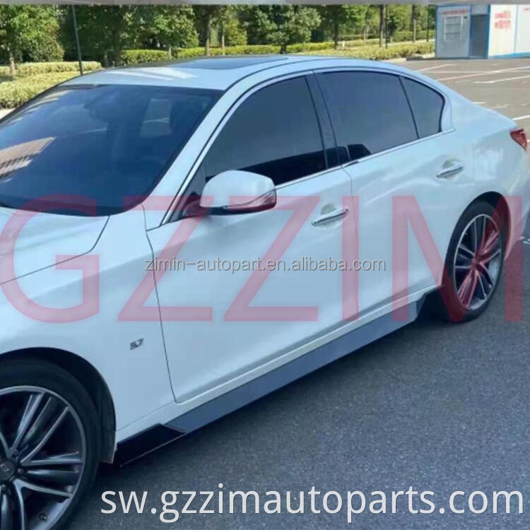 Plastiki nyuma nyuma bumper mwili vifaa vifaa vya mwili kwa infiniti q50 2018